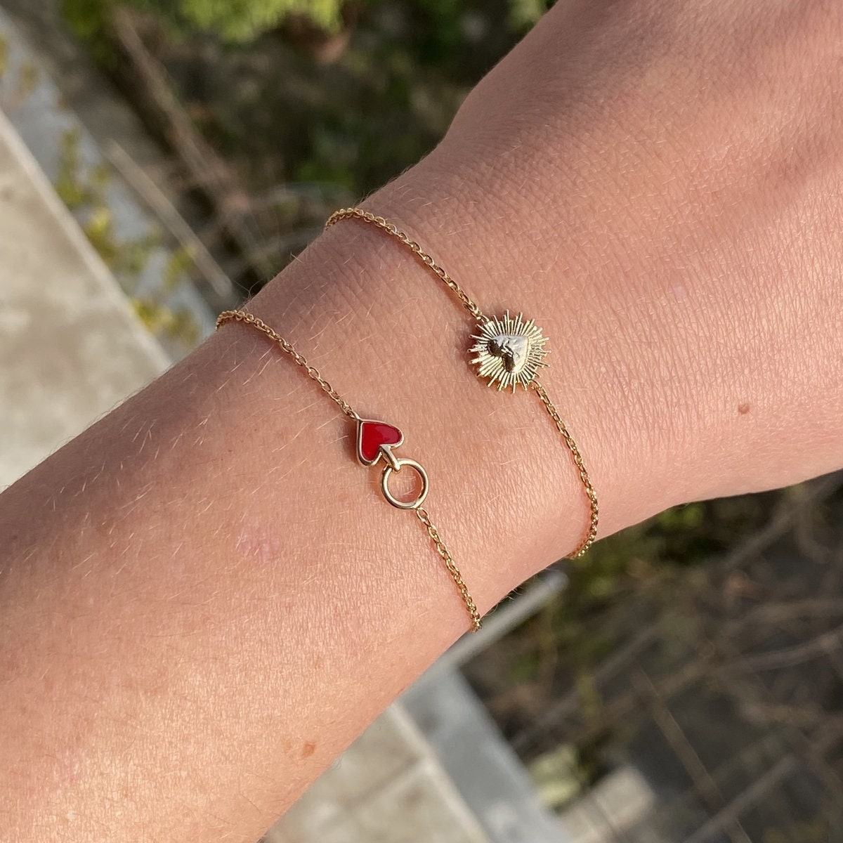 Gold thread deals bracelet