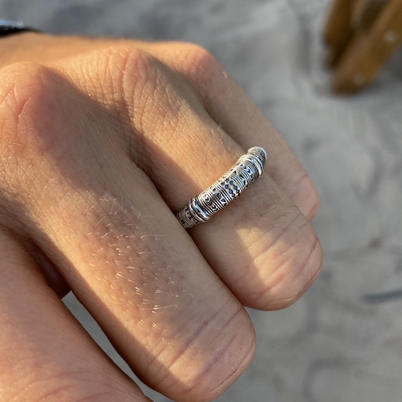 Bague argent homme gravure hotsell