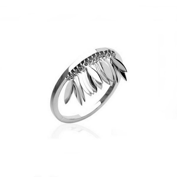 Silver charm ring - L'INDIENNE Collection - Dangle ring