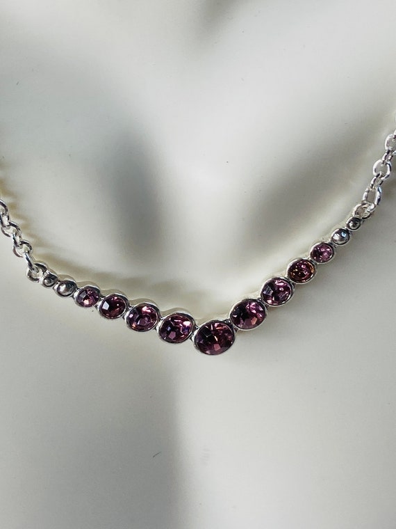 Hypoallergenic amethyst necklace , earring and br… - image 5