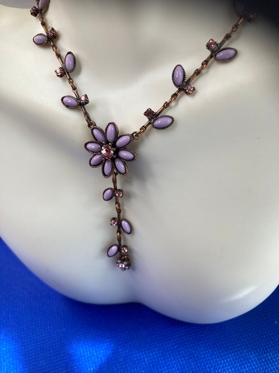 Hypoallergenic vintage avon choker necklace earri… - image 2