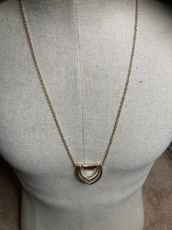 A gorgeous vintage avon 3 tone set. necklace and … - image 7
