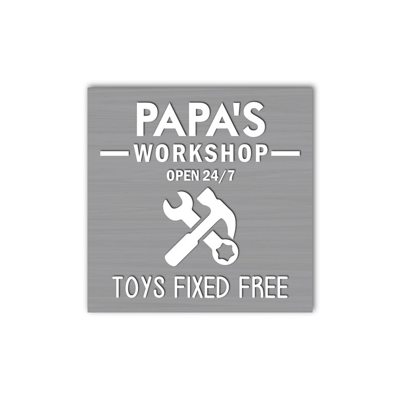 Download Modern Laser Cut Wood Sign With 3d Letters Papa S Workshop Wall Decor Home Living Vadel Com
