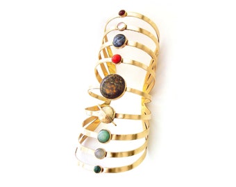 Planetary Cuff, universe bracelet