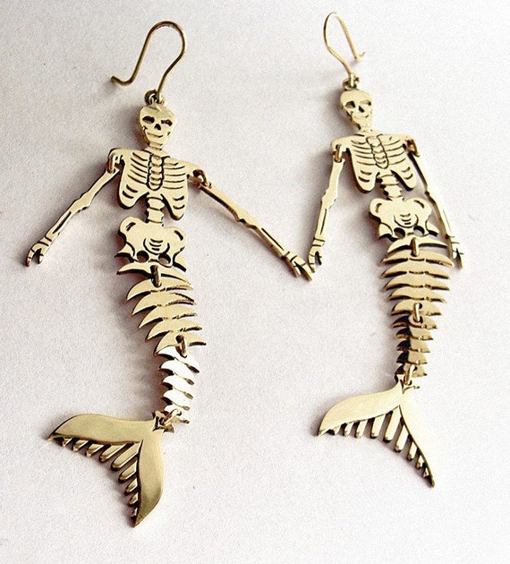 Skeleton 2024 earrings etsy