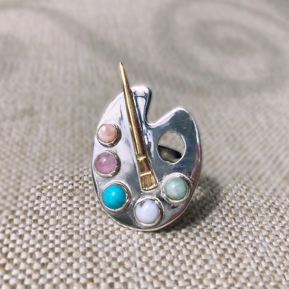 Painters Palette Ring Etsy Mexico