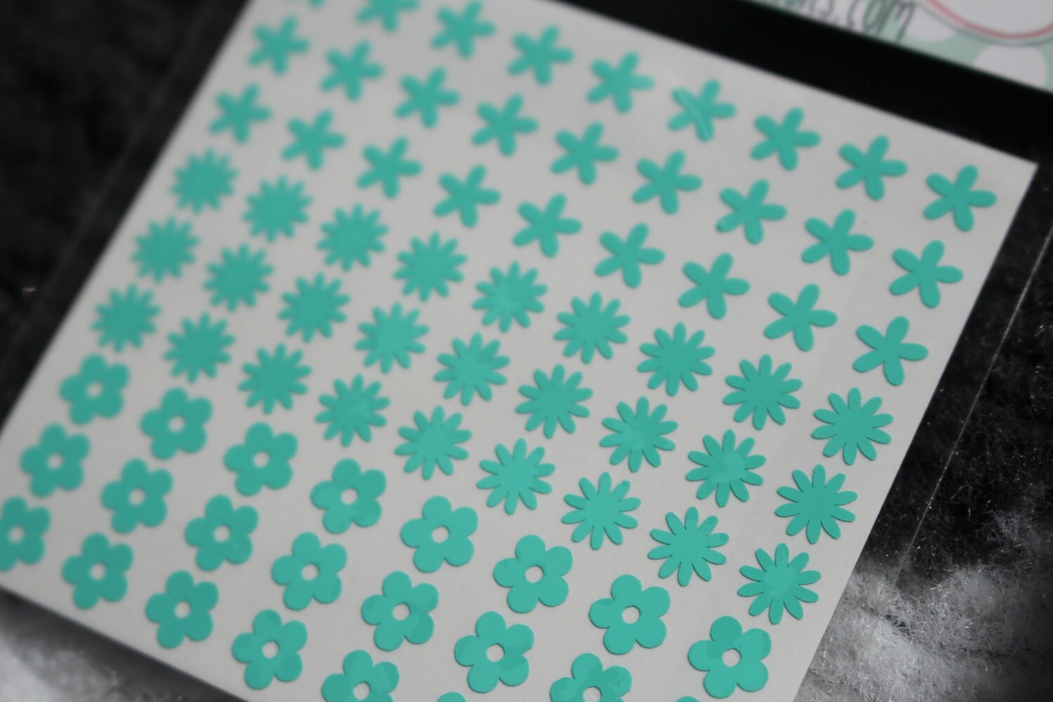 Flower Nail Decals | Etsy