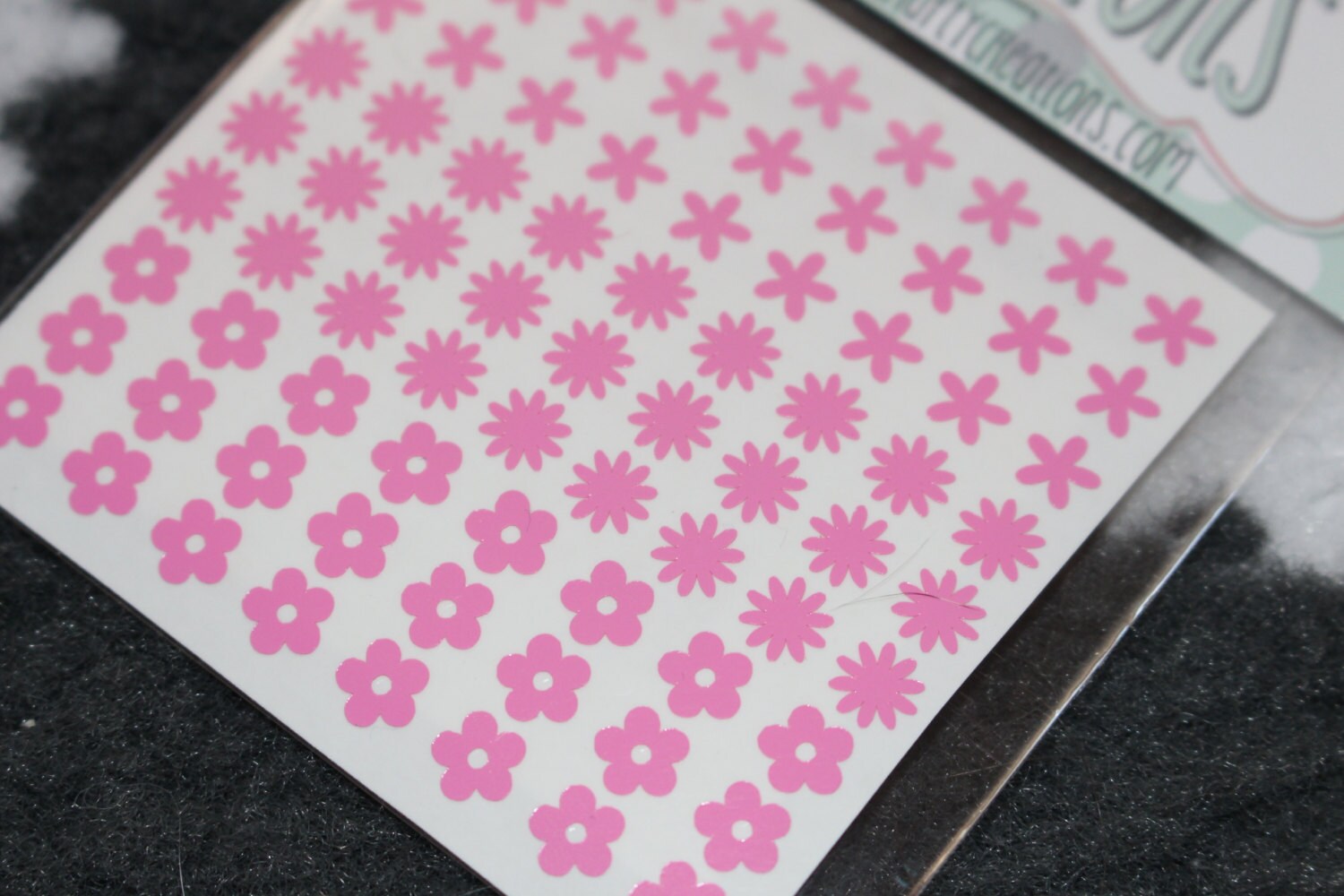 Flower Nail Decals | Etsy