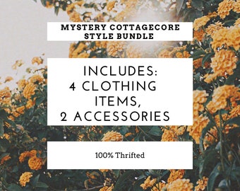 Dark or light Cottagecore Surprise Bundle, Thrifted for you! 100% Sustainable Fashion