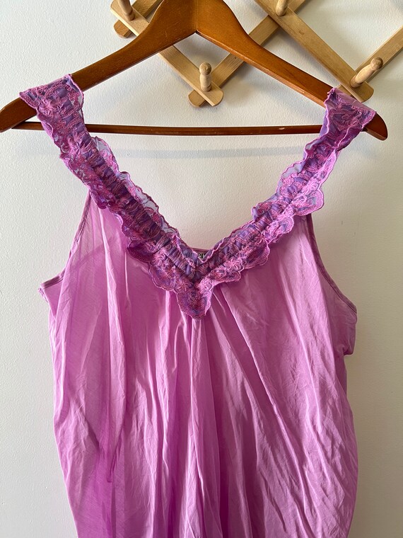 Vintage Winter Silks Slip Dress, Lilac Slip Dress Gem