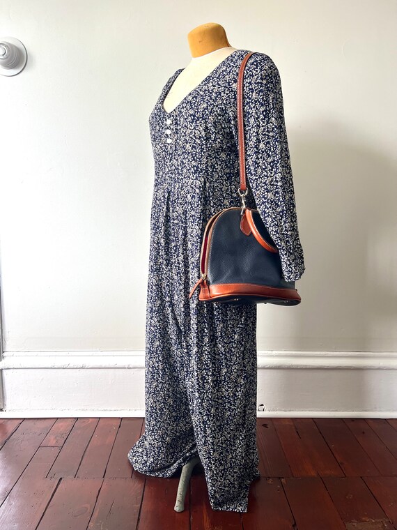 Vintage 90s Jumpsuit, Fall Style, Delicate Floral… - image 2