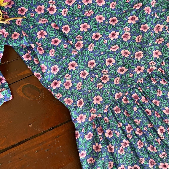 Vintage Floral Dress, 80s Flower Dress, Small Flo… - image 9