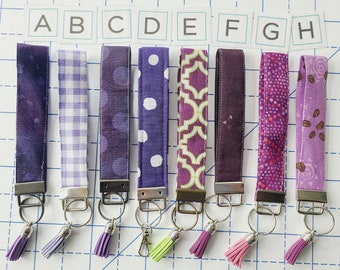 Key Fob Wristlet (purple) - Key Chain /Key Holder