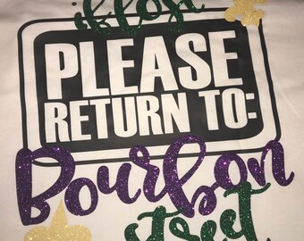 Mardi Gras Shirt- Bourbon Street
