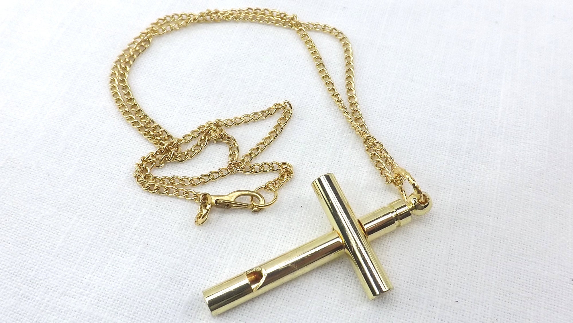 Cross whistle on chain Religioius pendant Whistle Cross Etsy