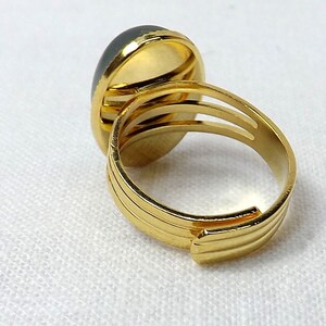 Mood Ring Gold Color Band gift for her image 4