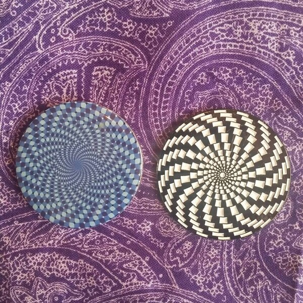 Fractal hat pins festival lapel pins