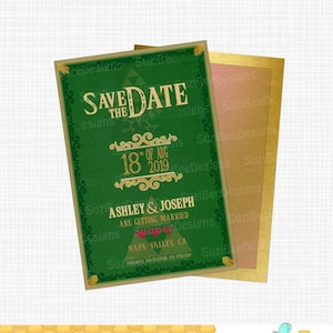 Zelda Save the Date, Wedding Invitation or Shower Invitation - Rupees Printable