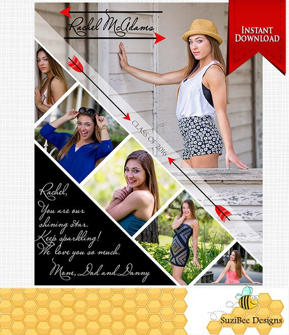 Downloadable DIY Yearbook Ad Template PHOTOSHOP REQUIRED ...