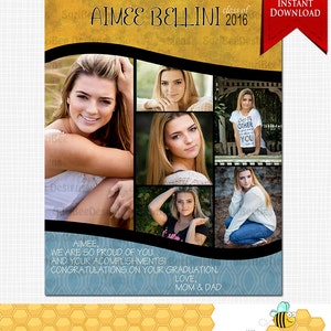 Downloadable FULL PAGE Yearbook Ad Senior Yearbook Ad Senior Ad