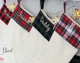 plaid personalized stockings christmas stockings burlap stockings flannel stockings mom stocking christmas decor holiday stockings - Plaid Christmas Stockings plaid personalized stockings christmas stockings burlap stockings flannel stockings mom stocking christmas decor holiday stockings - Plaid Christmas Stockings