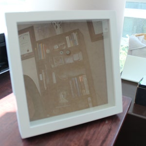 Weißer Rahmen Shadow Box (Lot von 10)