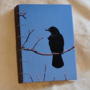 Journal/Blank book. Use as scrapbook, memory book or notebook. A booklovers gift,  Handmade Belgian binding. This one is &quot;Keeping Watch&quot;