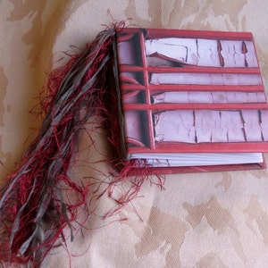 Journal/Blank book. Tied binding. Use as scrapbook, memory book, address book. This one is &quot;The Tower Door&quot;