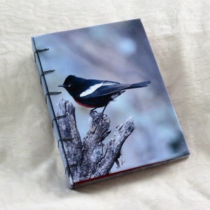 Journal/Blank book. Handmade, Belgian stitch binding. A journal, notebook, or diary. This one is called &quot;Painted Redstart&quot;