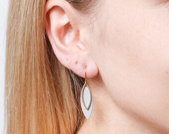 Earrings lotus small matte colour