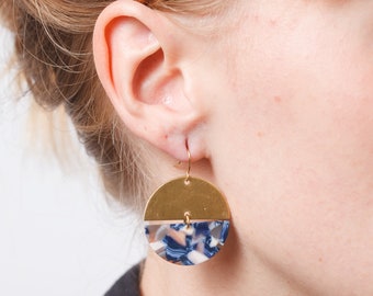 Earrings semi circle