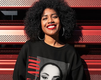 Sade Sweatshirt 90&#39;s Retro Crewneck Sweatshirt, Sade Adu, Folasade, Vintage, 90&#39;s, Nigerian, Throwback