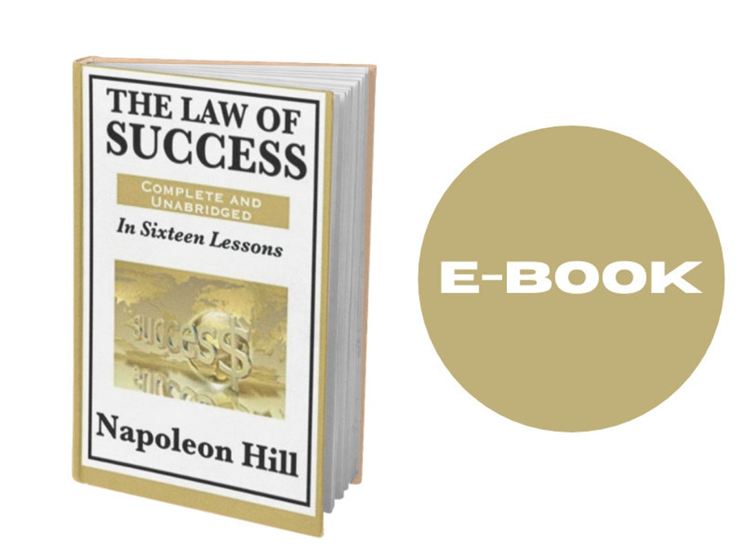 The Law of Success in Sixteen Lessons by Napoleon Hill (e-book) - Etsy