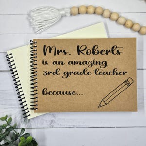 Gift for Teacher, Teacher Appreciation Gift From Students, Personalized End of Year Gift to Teacher from Class, Kindergarten, Elementary