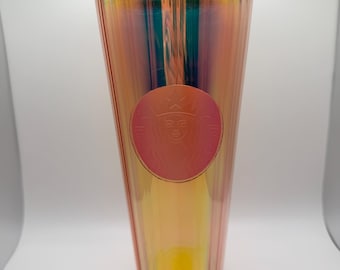 Spring 2020 Pink Kaleidoscope Iridescent Starbucks Tumbler Venti