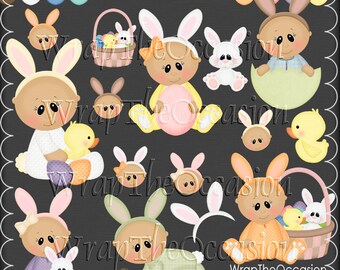 Première Pâques bébé - CU Clipart