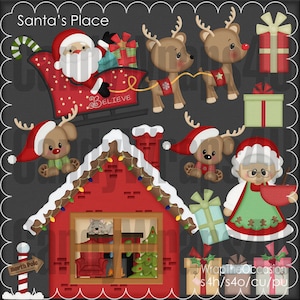 Santa&#39;s Place Clipart