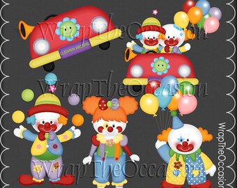 Apportez dans le Clowns2 - CU Clipart