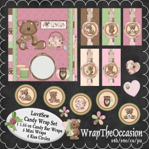 Luv 2 Nähen Motto Candy Wrap Set