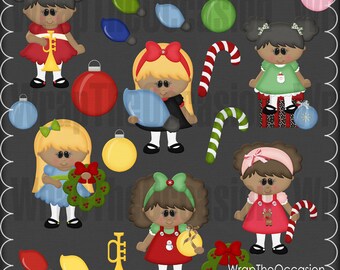 Cliparts de Noël AA-filles