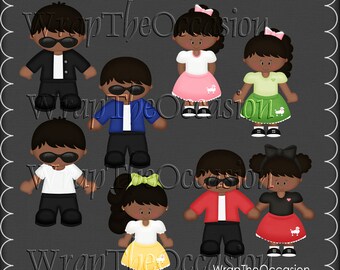Clipart exclusif de Happy Kids jours-AA