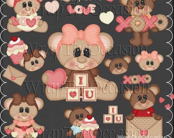 Love Doodles Digital Clipart Set - Etsy