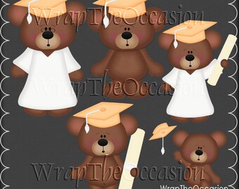 Graduation de lt Orange/blanc porte Clipart