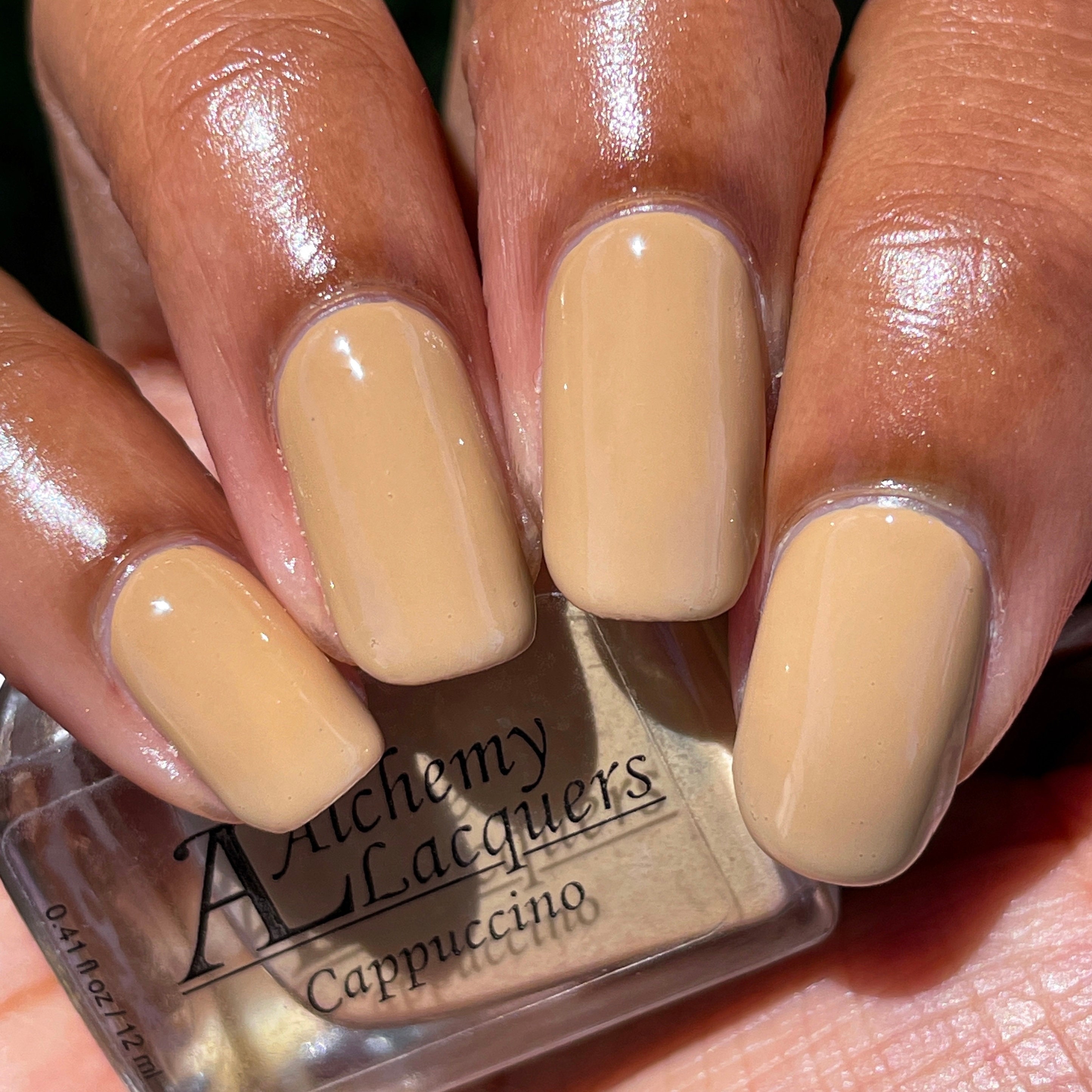 Glossy Nude Beige Gel Nail Strips | MoYou London