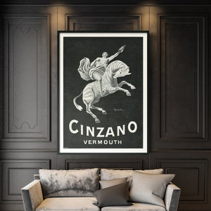 Cocktail Print - Vintage Vermouth Poster - Cocktail Poster - Bar Kunst - Mix Getränke Kunst - Bar Dekoration - Alkohol Kunst - Um 1910