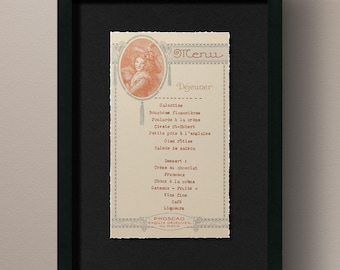 Custom Framed - French Menu Art - French Restaurant Decor - French Decor - French Art - Kitchen Art - Kitchen Decor