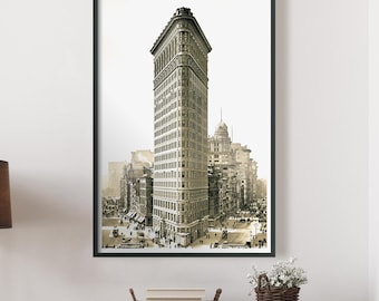 Historic Flatiron Building in NYC. Editorial Image - Image of american