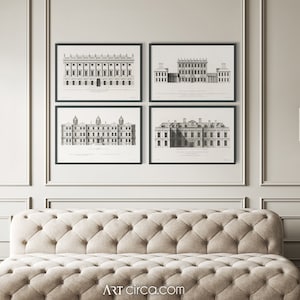 Architecture Prints : 18th C. English Townhouse Collection - Architecure Art - Vintage Architecture -