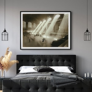 Grand Central Station Art : Hal Morey Grand Central Station art print - New York Grand Central Station Photo - Circa 1930s