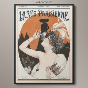 Champagne Art : Art Deco Art - Vintage Flapper Art - Champagne Glass art - Alcohol Art - Vintage Fashion Art - 1920s Art